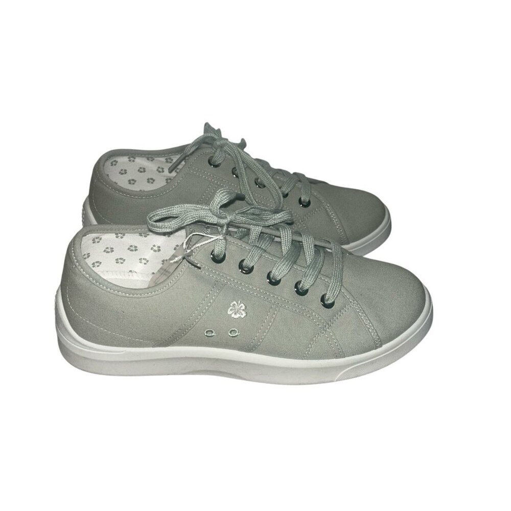 Tommy Bahama Green Canvas Lace Up Comfortable Beach Mom Sneakers Size 9.5